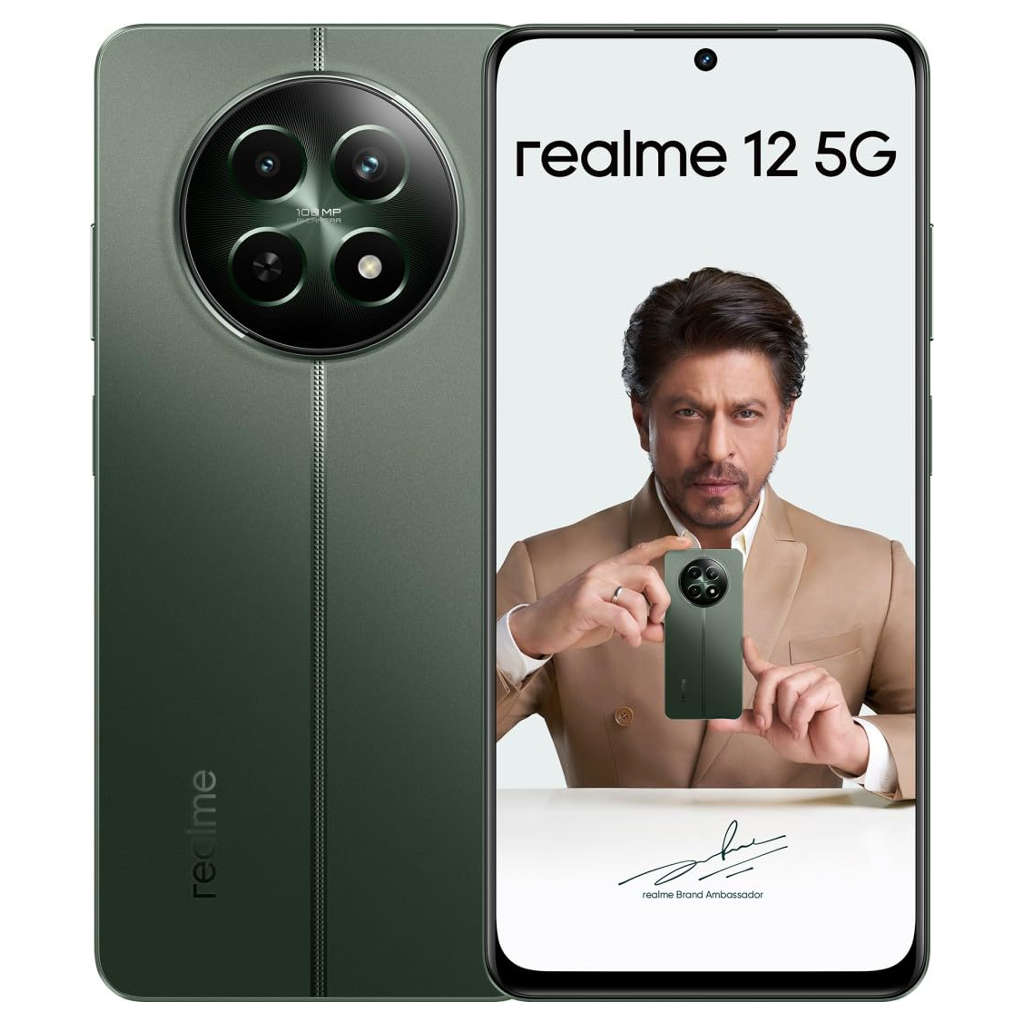 Realme 12 Smartphone 8GB RAM 128GB Storage Woodland Green 