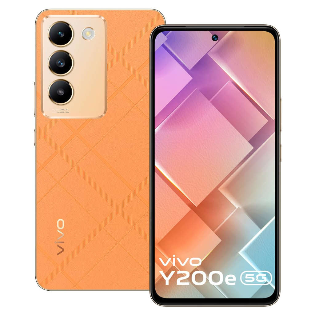 Vivo Y200e 5G Smartphone 6GB RAM 128GB Storage Saffron Delight 