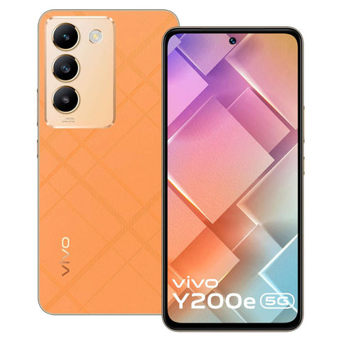 Vivo Y200e 5G Smartphone 6GB RAM 128GB Storage Saffron Delight 