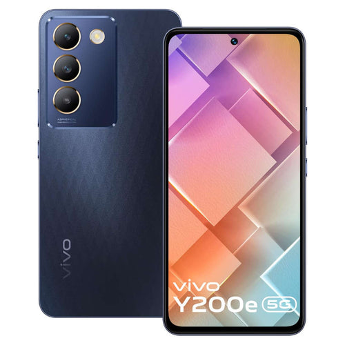 Vivo Y200e 5G Smartphone 6GB RAM 128GB Storage Black Diamond 