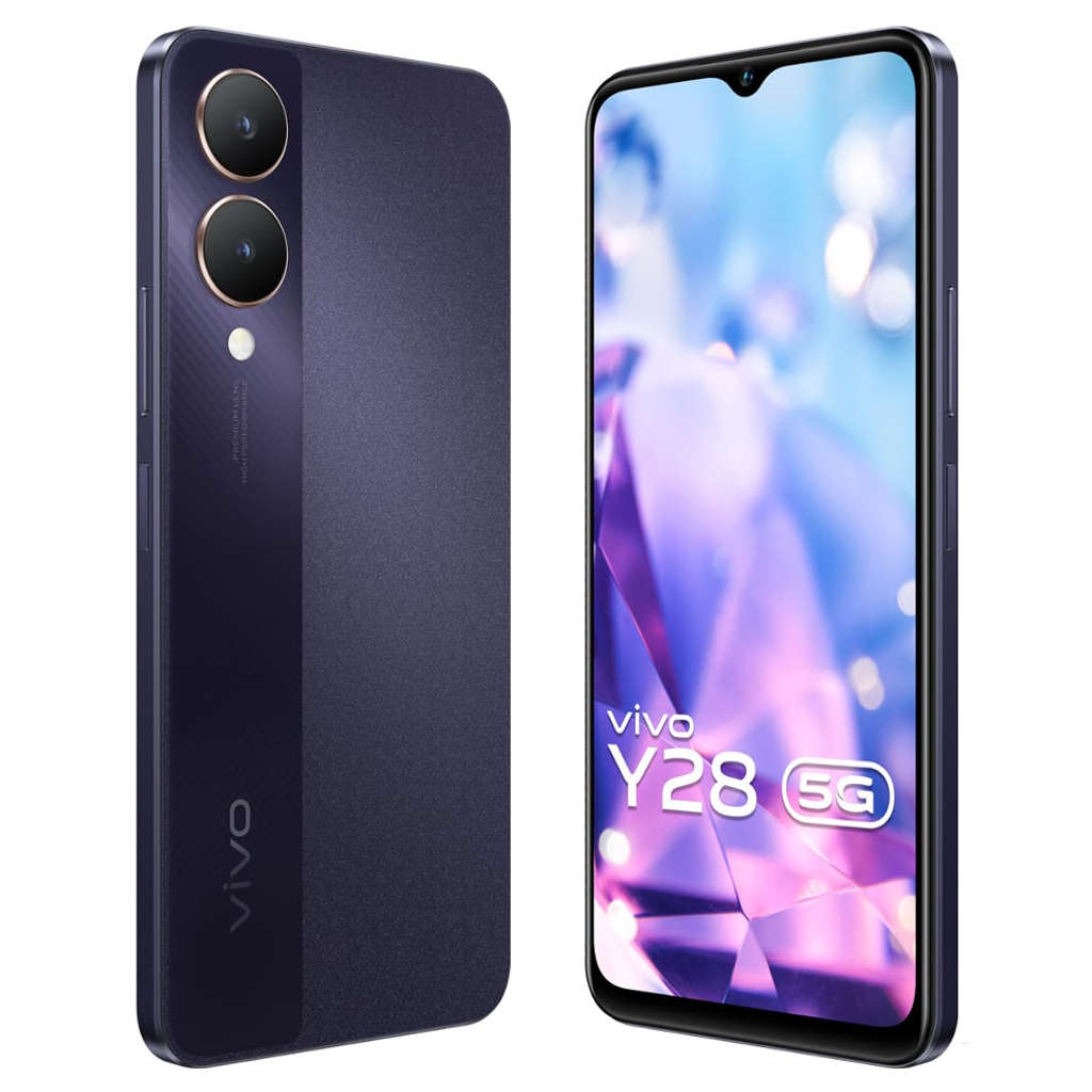 Vivo Y28 5G Smartphone 6GB RAM 128GB Storage Crystal Purple