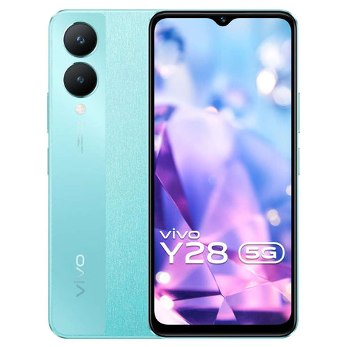 Vivo Y28 5G Smartphone 6GB RAM 128GB Storage Glitter Aqua 