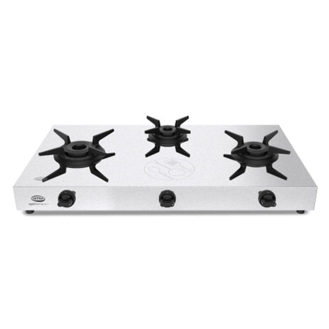 Elgi Ultra Optiflame 3SM Stainless Steel Gas Stove 3 Burner 