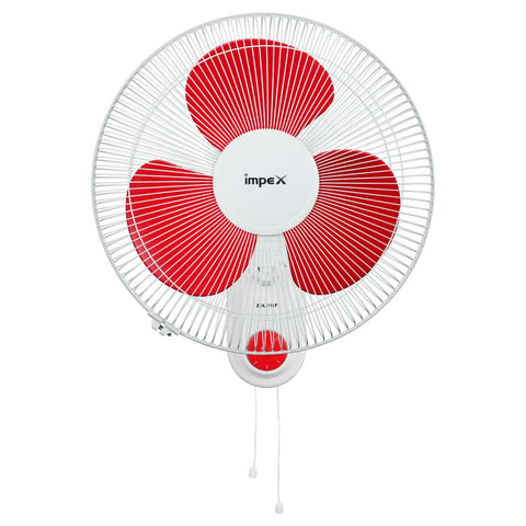 Impex Zolo WF Wall Fan 400 mm Red White 