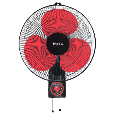 Impex Hexa Cool WF Wall Fan 400 mm Red Black 