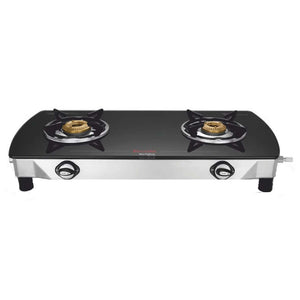 Preethi Bluflame Streak Plus Glass Top Gas Stove 2 Burner Black GTS 405 