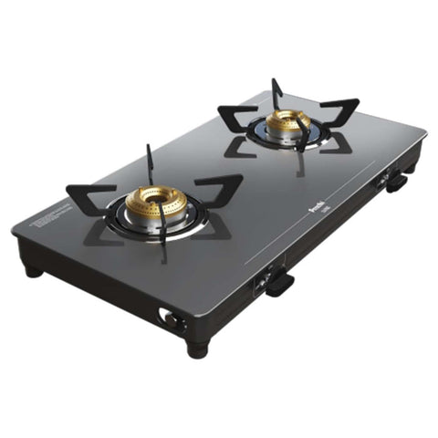 Preethi Luxe Glass Top Gas Stove 2 Burner Black GTS 414 