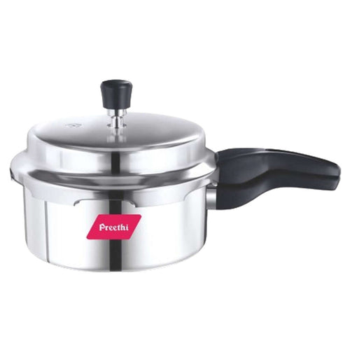 Preethi Outer Lid Pressure Cooker Stainless Steel 2 Litres Induction Base 