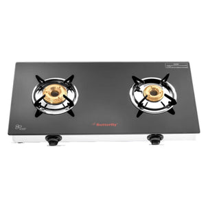 Butterfly Radiant Jumbo Glass Top Gas Stove 2 Burner 