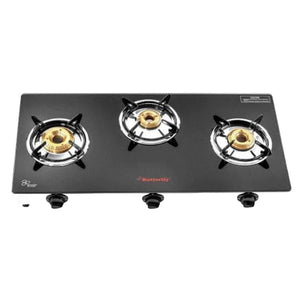 Butterfly Radiant Jumbo Glass Top Gas Stove 3 Burner 