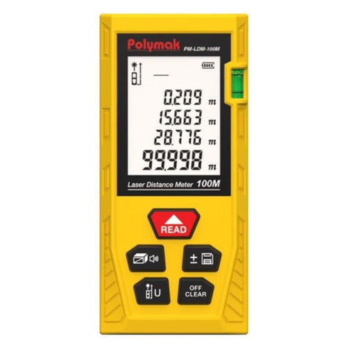 Polymak Laser Distance Meter 100 Meter PM-LDM-100M 