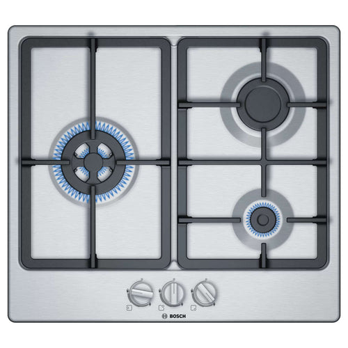 Bosch Stainless Steel Gas Stove 3 Burner PGC6B5B90I 