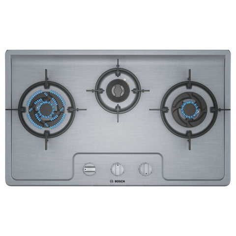 Bosch Stainless Steel Gas Stove 3 Burner PMD83D51NX 