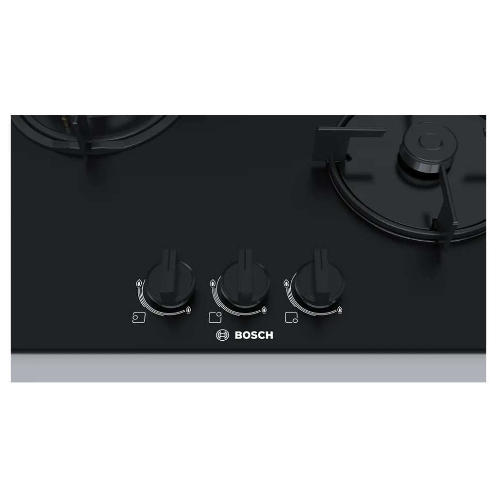 Bosch Glass Top Gas Stove 3 Burner Black PNC6B6B10I