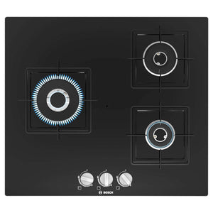 Bosch Glass Top Gas Stove 3 Burner Black PNC6B6B11I 