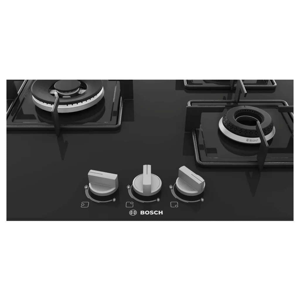 Bosch Glass Top Gas Stove 3 Burner Black PNC6B6B11I