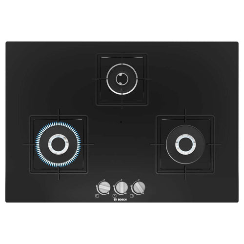 Bosch Glass Top Gas Stove 3 Burner Black PND7B6B10I 