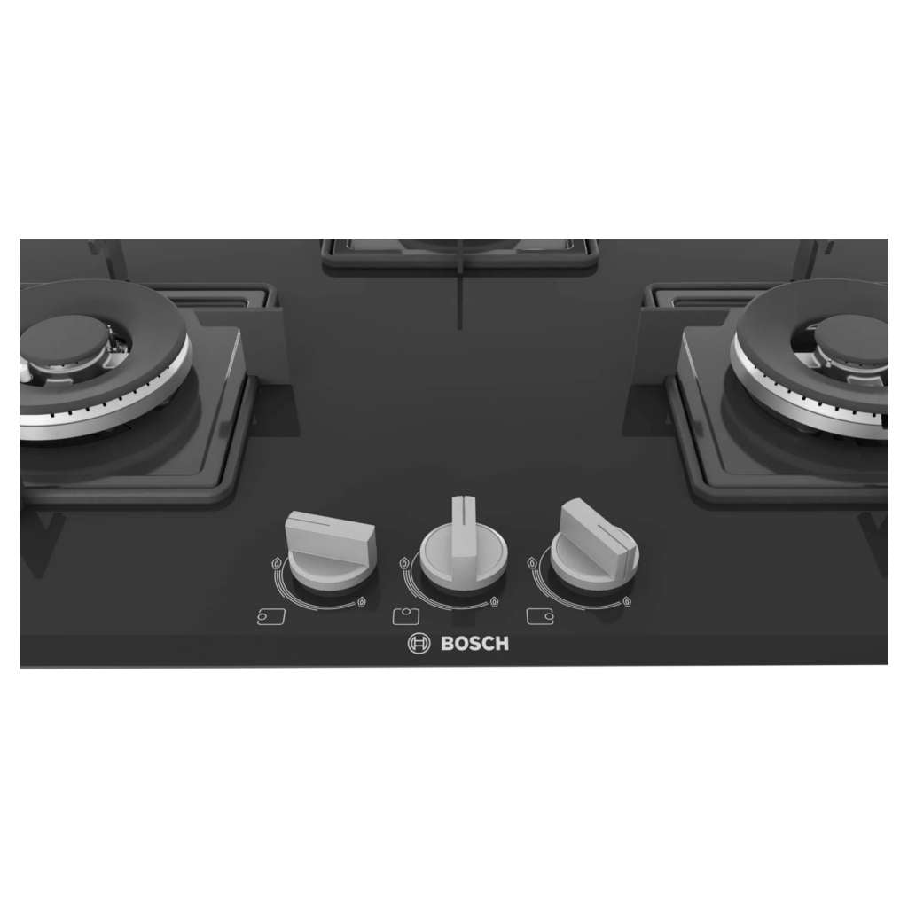 Bosch Glass Top Gas Stove 3 Burner Black PND7B6B10I