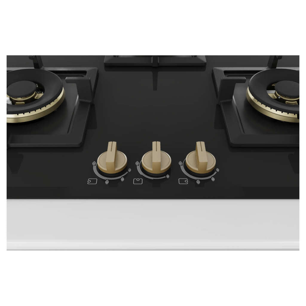 Bosch Glass Top Gas Stove 3 Burner Black PND7B6G20I