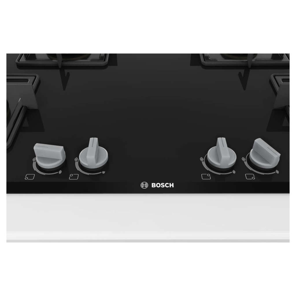 Bosch Glass Top Gas Stove 4 Burner Black PNF9B6F10I