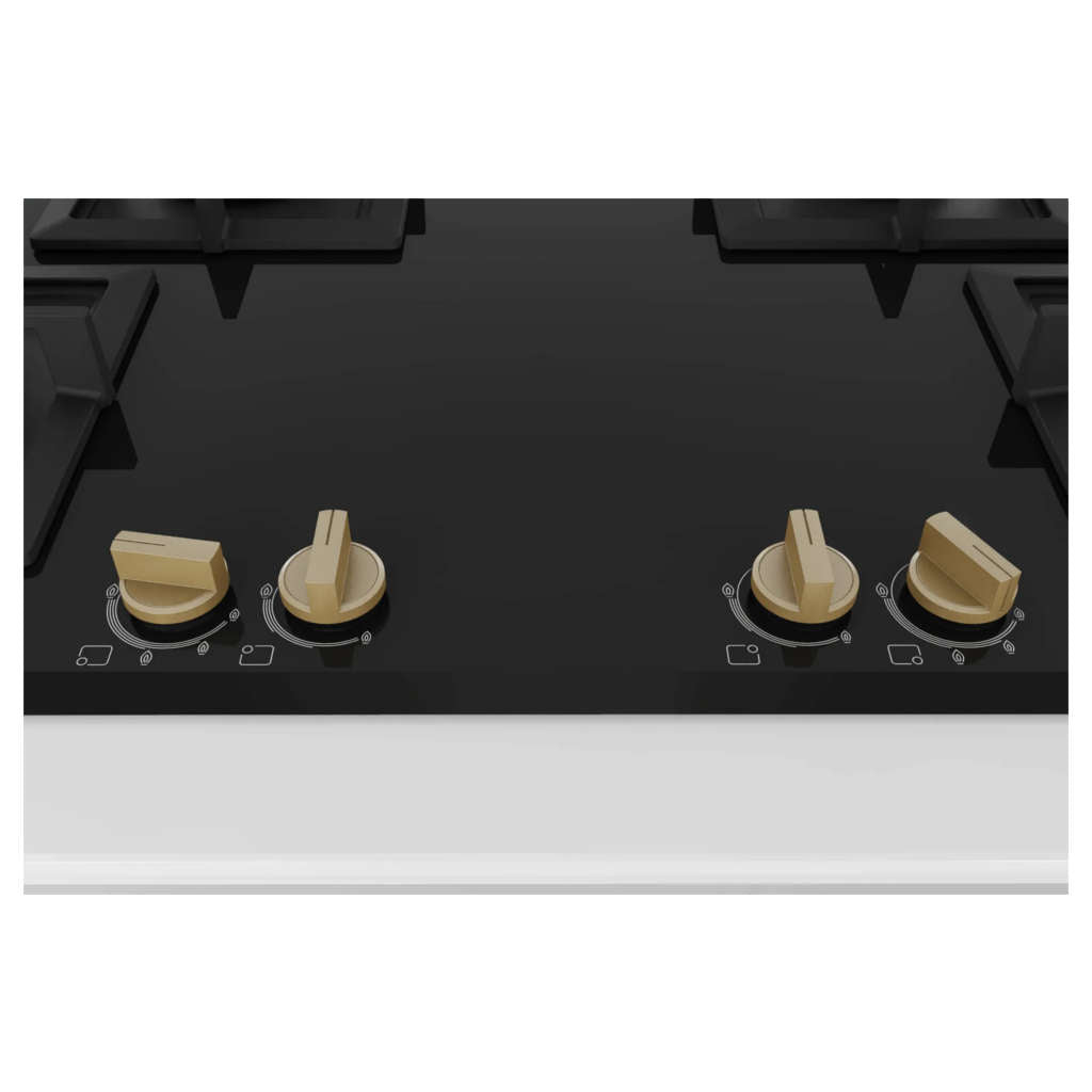 Bosch Glass Top Gas Stove 4 Burner Black PNF9B6G20I