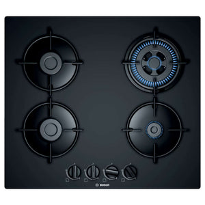 Bosch Glass Top Gas Stove 4 Burner Black PNH6B6B10I 