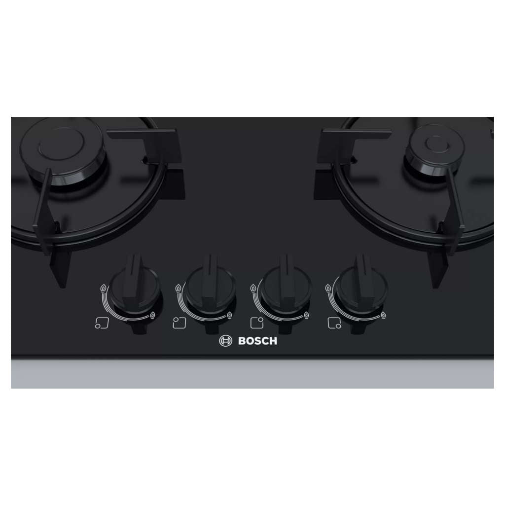 Bosch Glass Top Gas Stove 4 Burner Black PNH6B6B10I