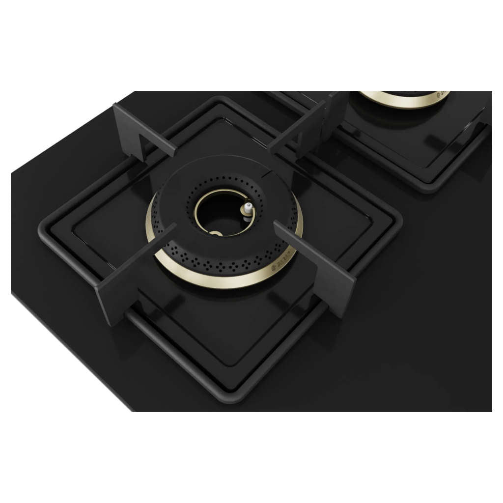 Bosch Glass Top Gas Stove 4 Burner Black PNH6B6F10I