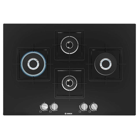 Bosch Glass Top Gas Stove 4 Burner Black PNI7B6B10I 