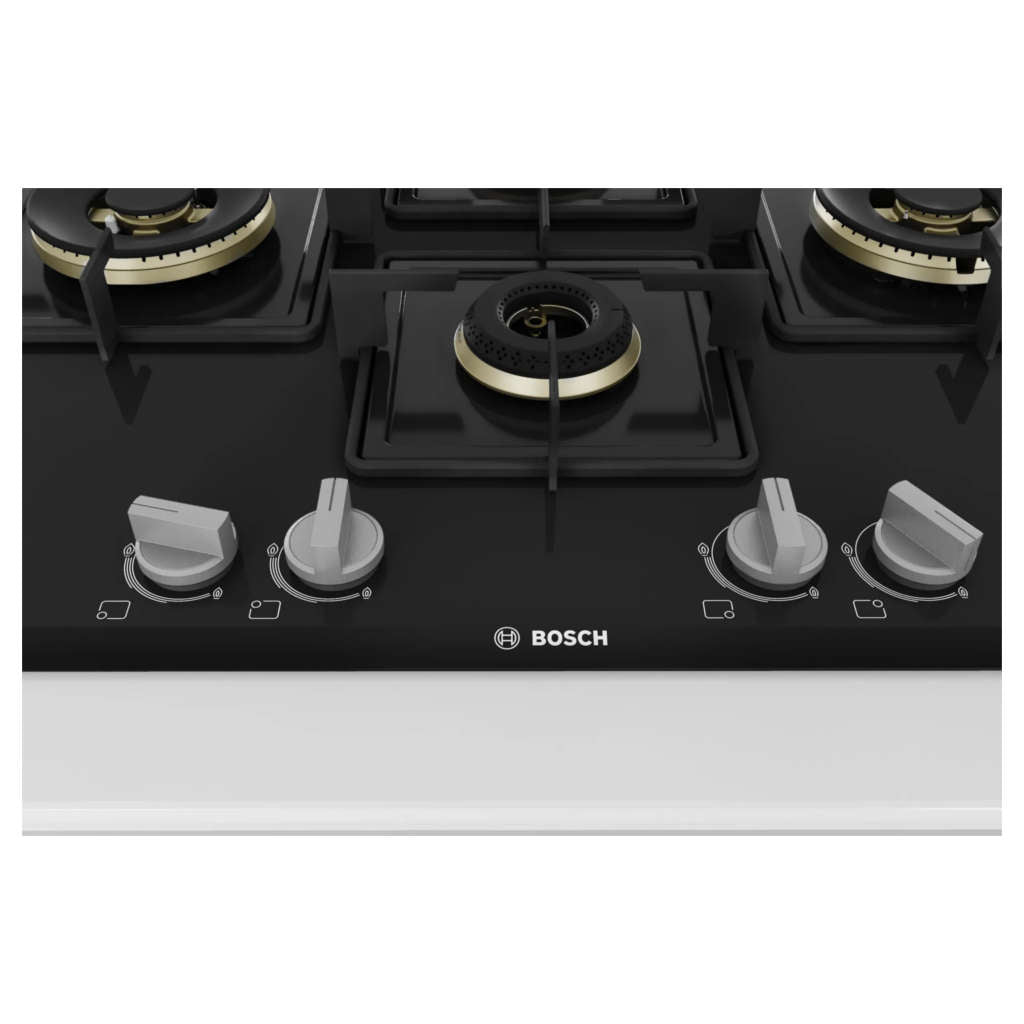 Bosch Glass Top Gas Stove 4 Burner Black PNI7B6F10I