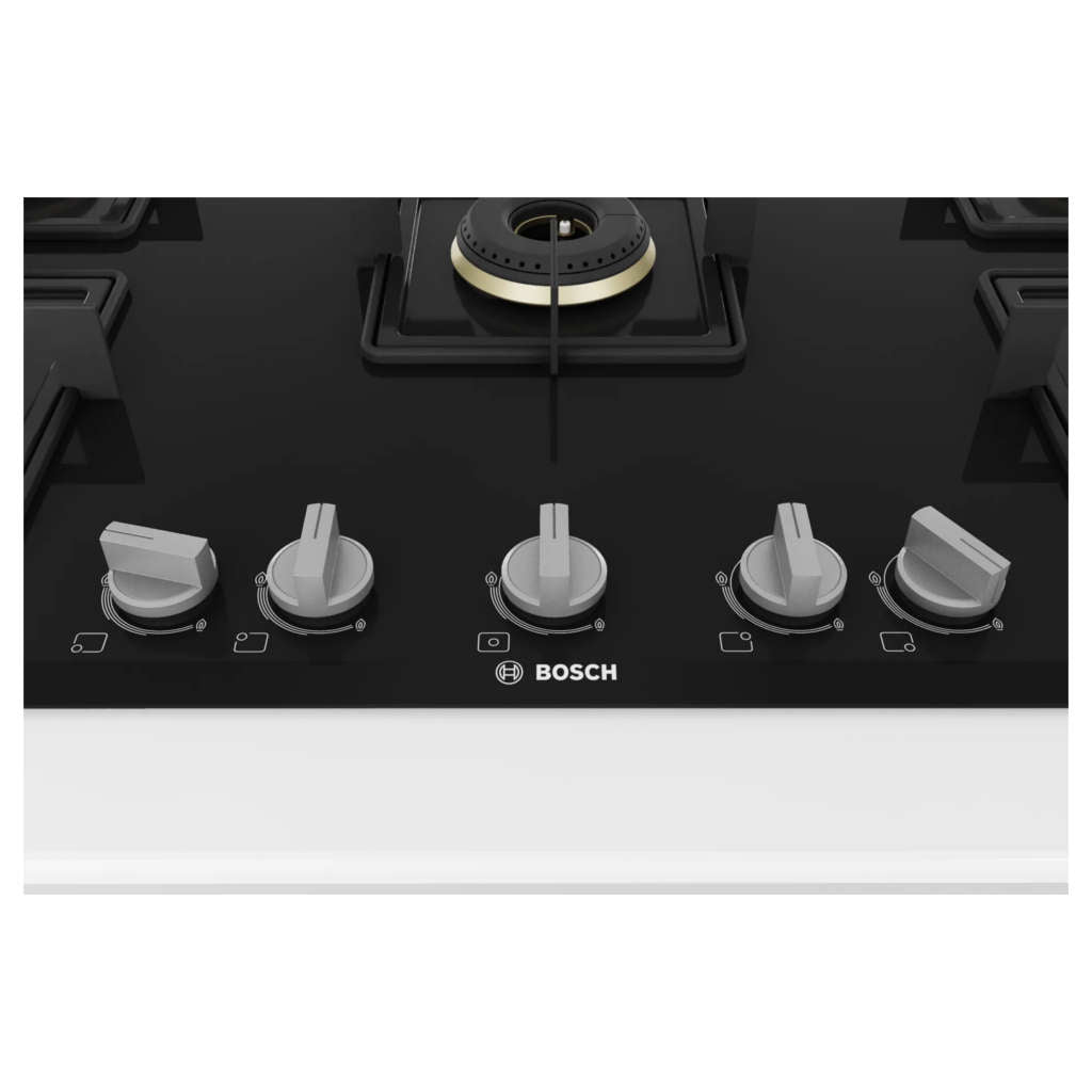 Bosch Glass Top Gas Stove 5 Burner Black PNV9B6F10I