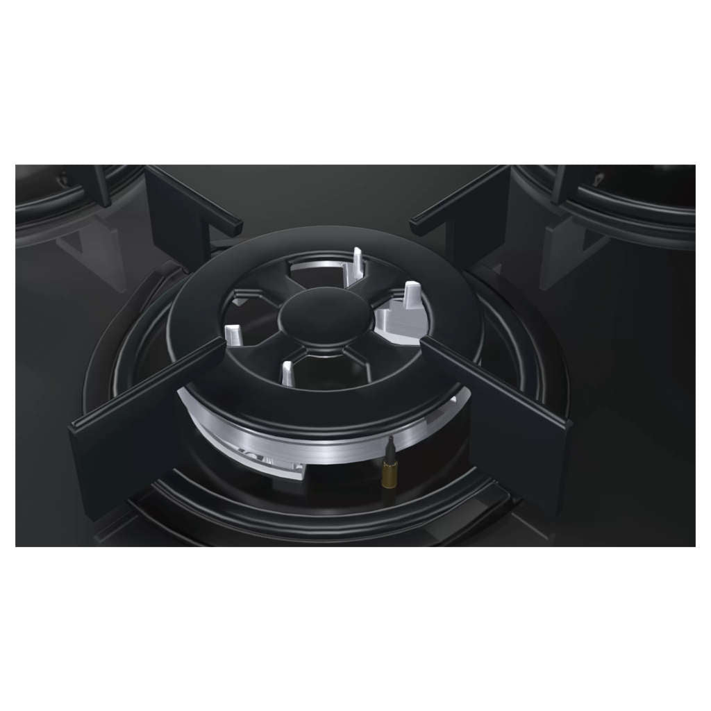 Bosch Glass Top Gas Stove 4 Burner Black POH6B6B10I