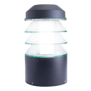 Inventaa Estela LED Floor Mount Ice Cube Gate Light 12 W Round 12c - 2634 