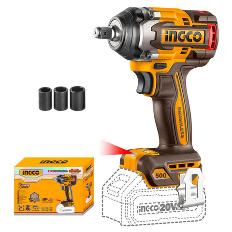 Ingco Cordless Impact Wrench 20 V CIWLI20501 