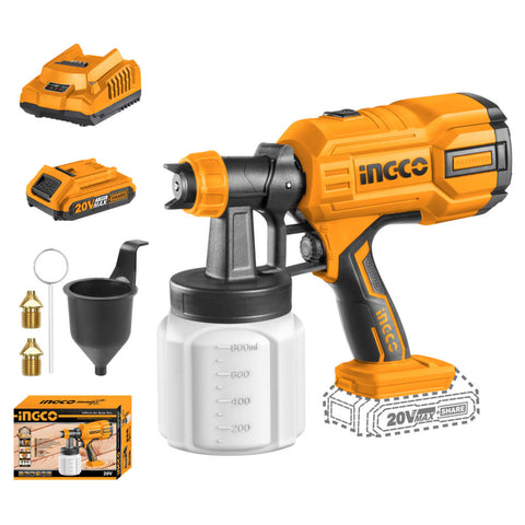 Ingco Cordless Spray Gun 20 V CSGLI20406 