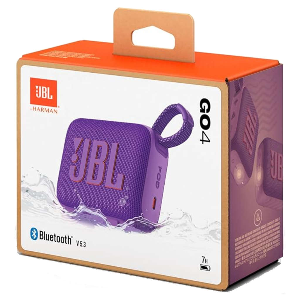 JBL GO 4 Ultra Portable Waterproof Speaker Purple JBLGO4PUR