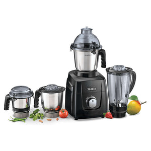 Sujata Juicer Mixer Grinder 4 Jars Black MG 03 