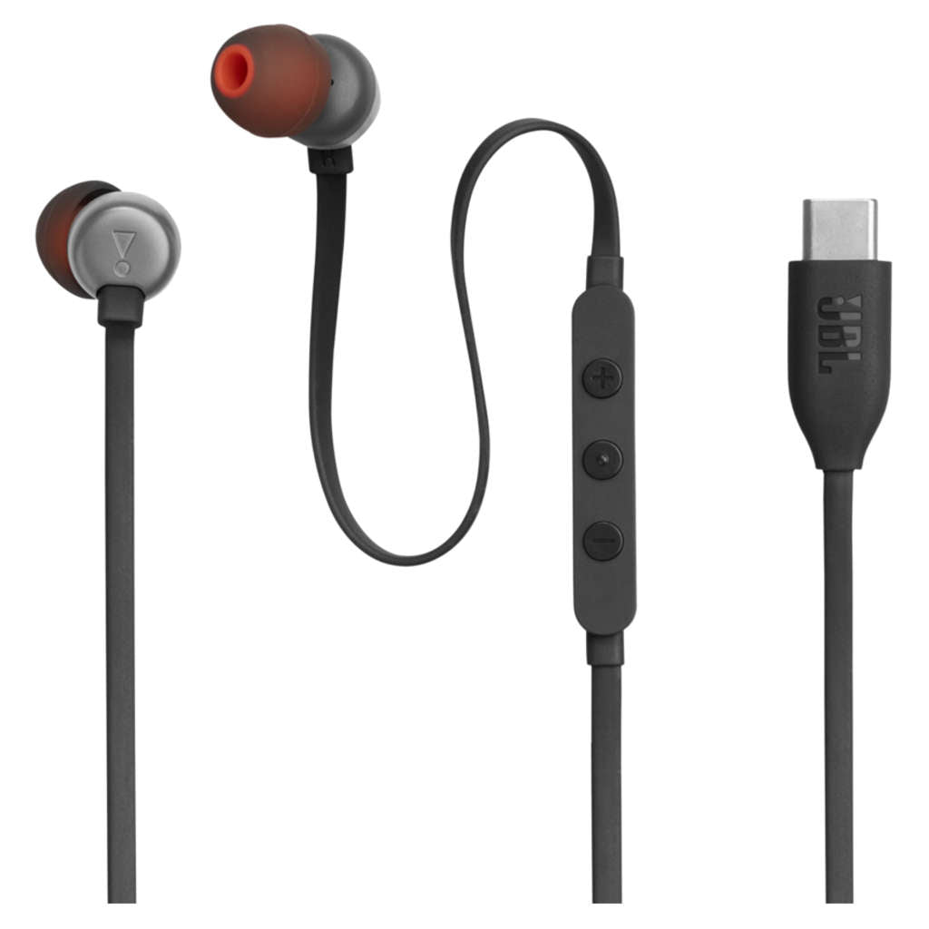 JBL Tune 310C Wired In Ear Headphone Black JBLT310CBLK