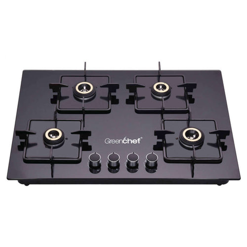 Greenchef Kelvin Hob Auto Ignition Glass Top Gas Stove 4 Burner 