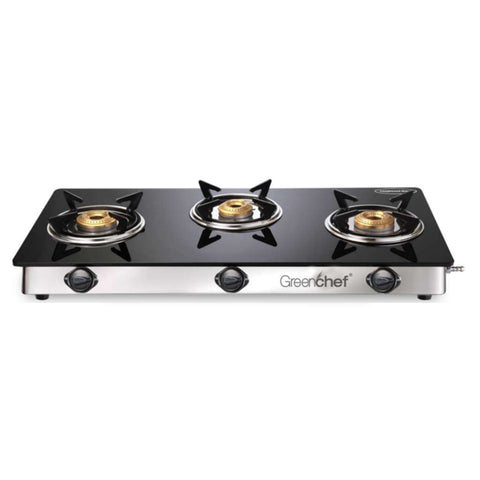 Greenchef Namo Glass Top Gas Stove 3 Burner 