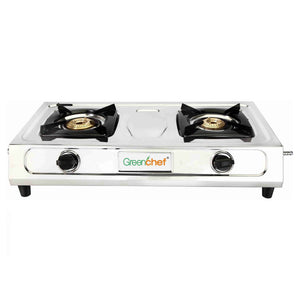 Greenchef Fiesta Stainless Steel Gas Stove 2 Burner 