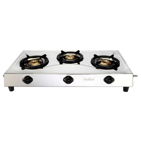 Greenchef Fiesta Stainless Steel Gas Stove 3 Burner 