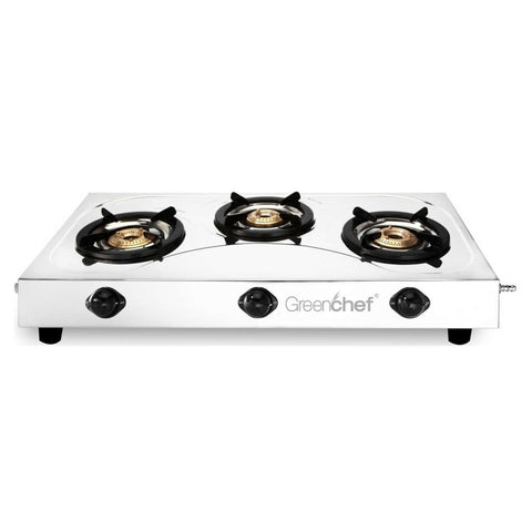 Greenchef Slim Stainless Steel Gas Stove 2 Burner 