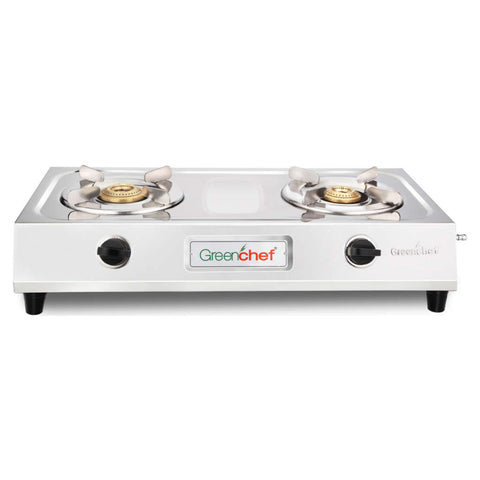 Greenchef Milano Stainless Steel Gas Stove 2 Burner 