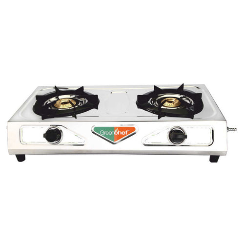 Greenchef Chandini Stainless Steel Gas Stove 2 Burner 