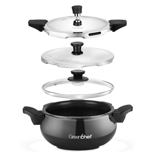 Greenchef Unique Induction Base Pressure Cooker 3 Litre 