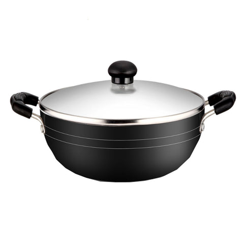 Greenchef Namo Non Stick Kadai With Stainless Steel Lid 230 mm 