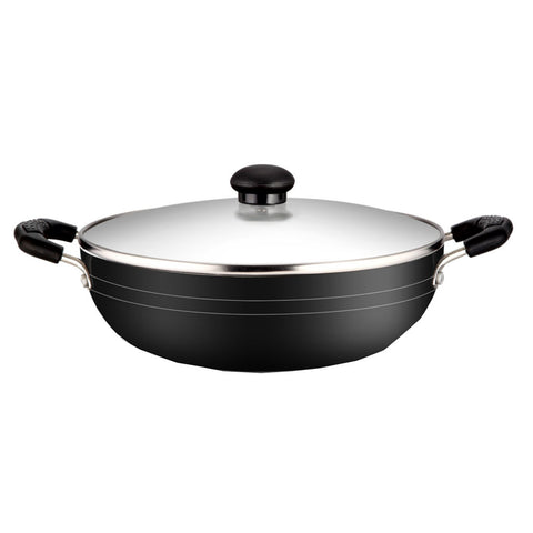 Greenchef Namo Non Stick Kadai With Stainless Steel Lid 260 mm 