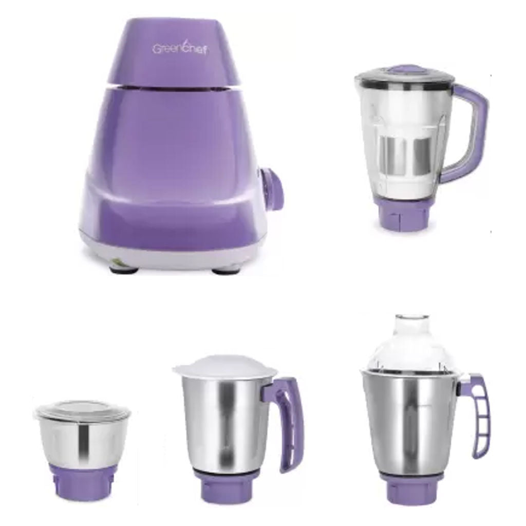 Greenchef Mercury Plus Mixer Grinder 4 Jars Purple