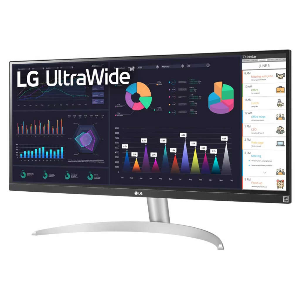 LG UltraWide Full HD IPS Monitor With AMD FreeSync 29 Inch White 29WQ600